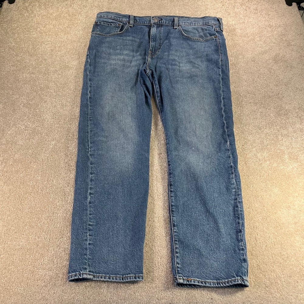 Levi's Premium 502 Taper Jeans Mens 38x30 Blue Medium Wash 29507-1481 Stretch